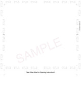 8-1/2" x 11" Z-Fold Form, Stock, Blank, Two Blockouts 28# MOCR