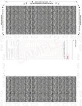 8-1/2" x 11" Z-Fold Form, Stock, Blank, Two Blockouts 28# MOCR