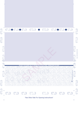 Void Pantograph Check with Extra Voucher – Blue 281 ZX-Fold Blank Pressure Seal Checks – 8½ × 14