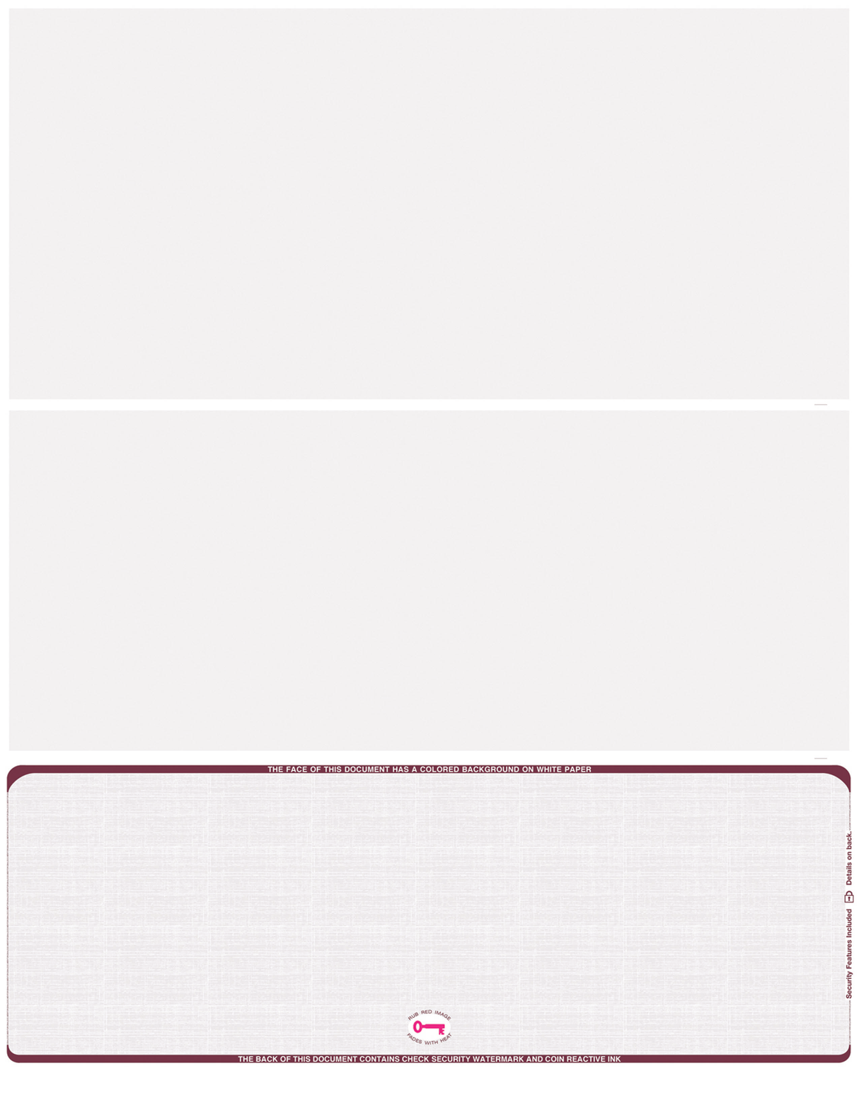 Bottom Check Stock Linen Blank Business Checks – Better Security