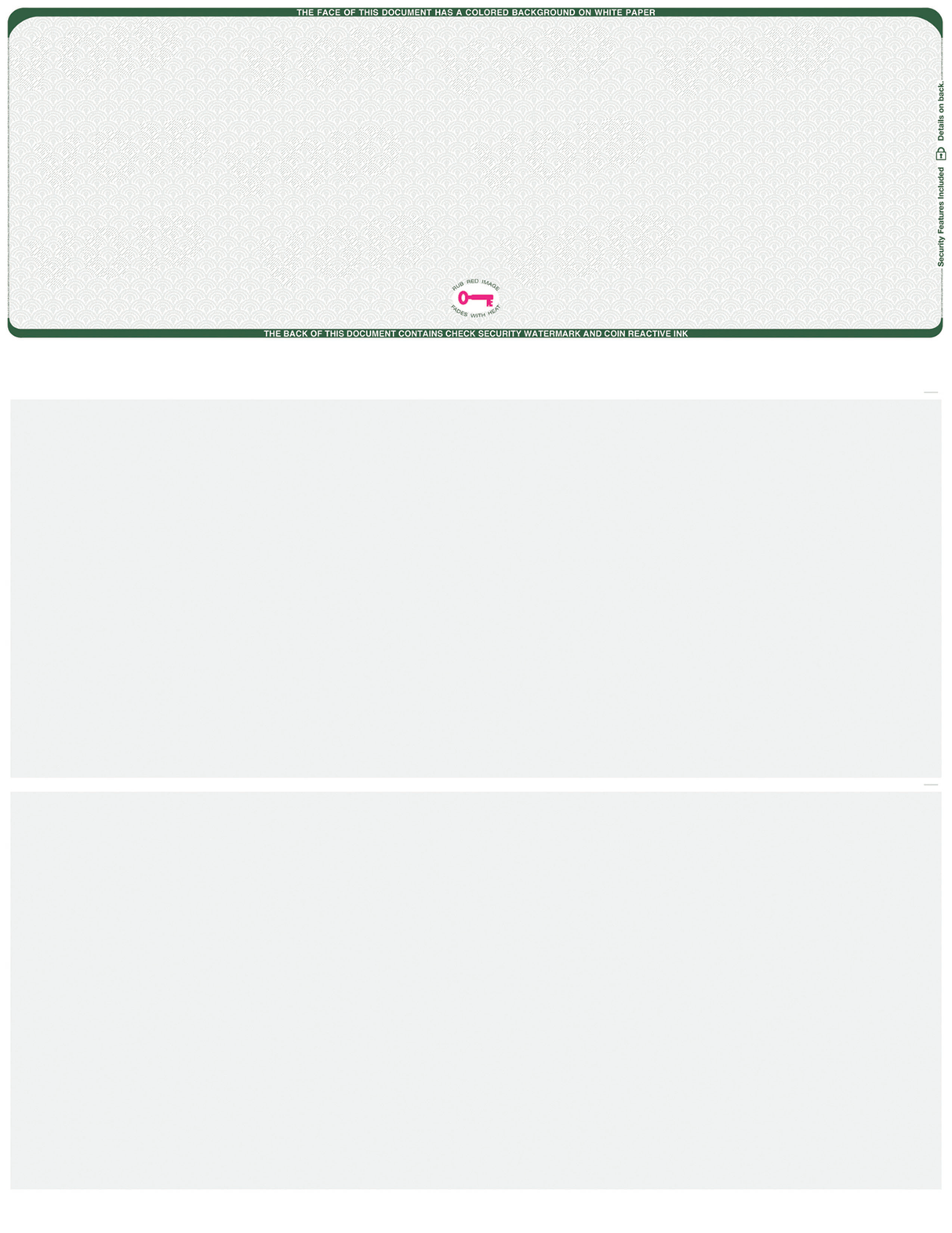 Top Check Stock Scallop VOID Hologram Blank Business Checks – Best Security