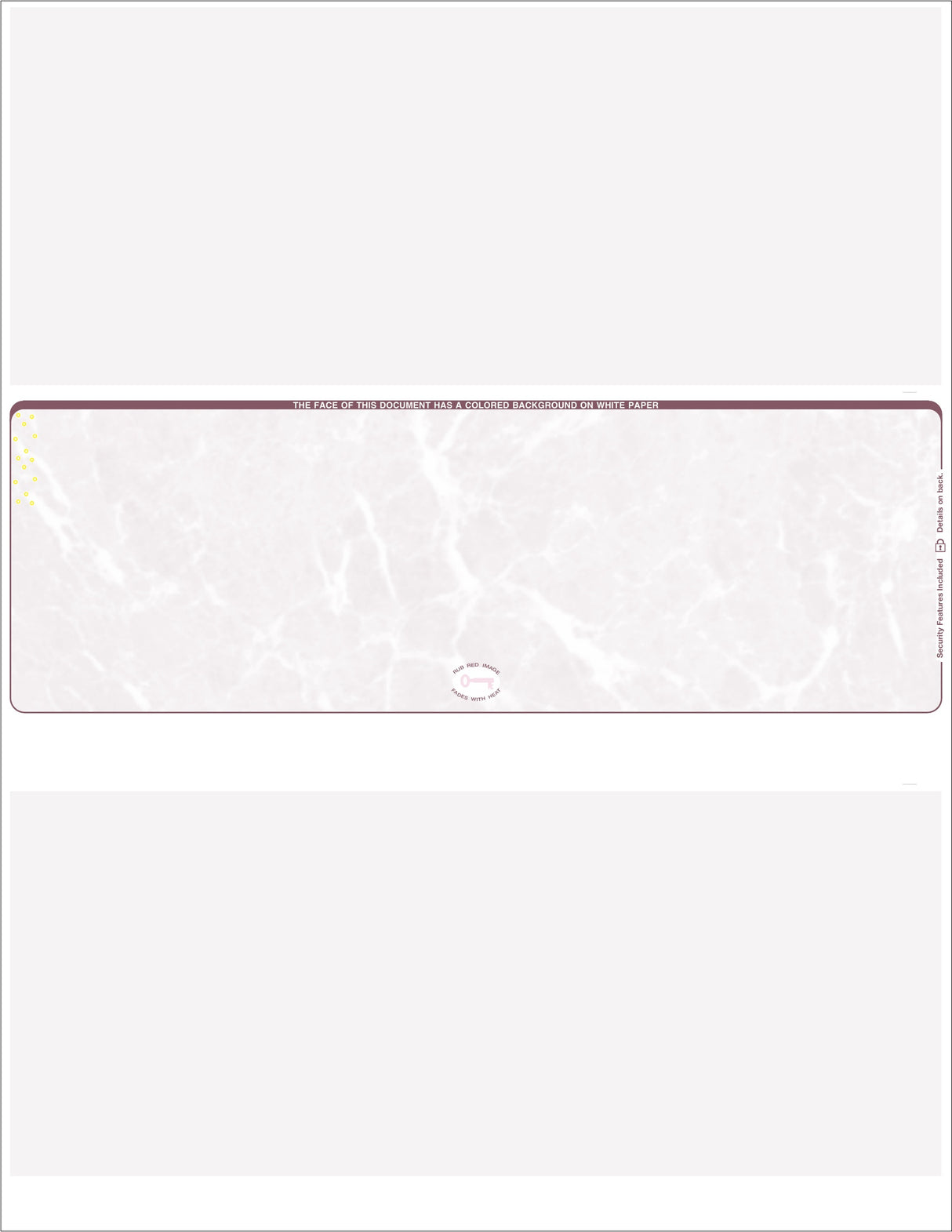 Middle Check Marble Blank Business Checks – Better Security