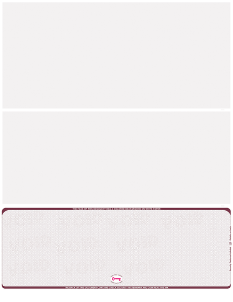 Bottom Check Stock Scallop VOID Hologram Blank Business Checks – Best Security
