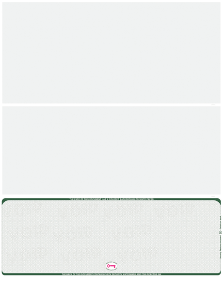 Bottom Check Stock Scallop VOID Hologram Blank Business Checks – Best Security