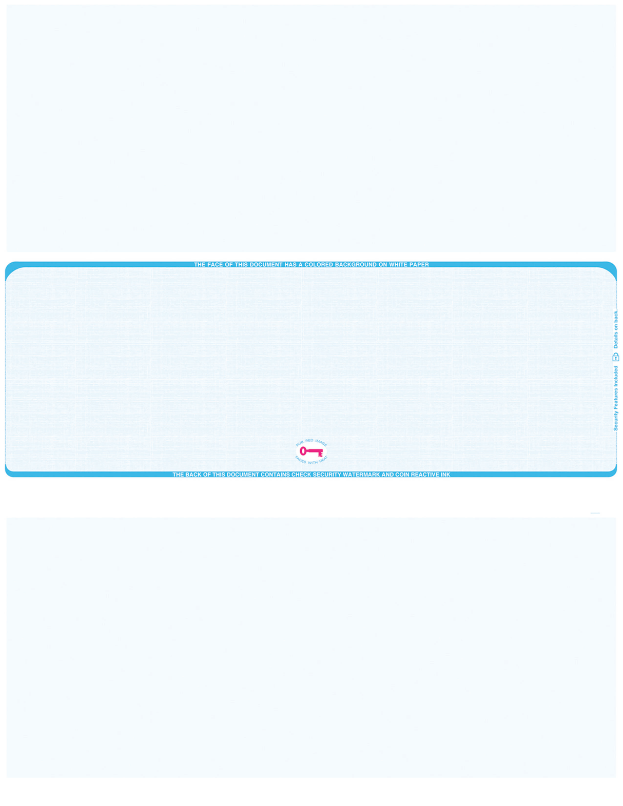 Middle Check Stock Linen Blank Business Checks – Better Security