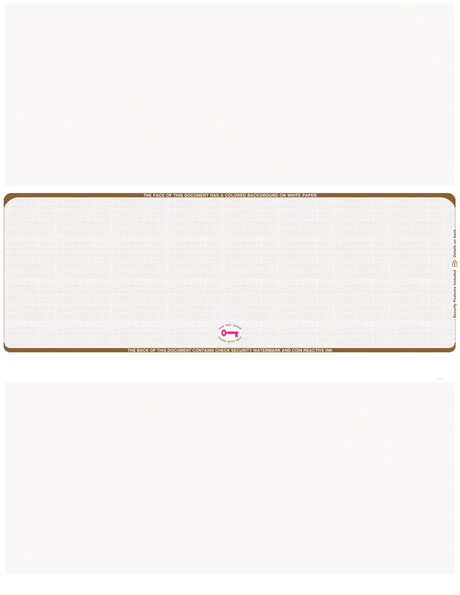Middle Check Stock Linen Blank Business Checks – Better Security