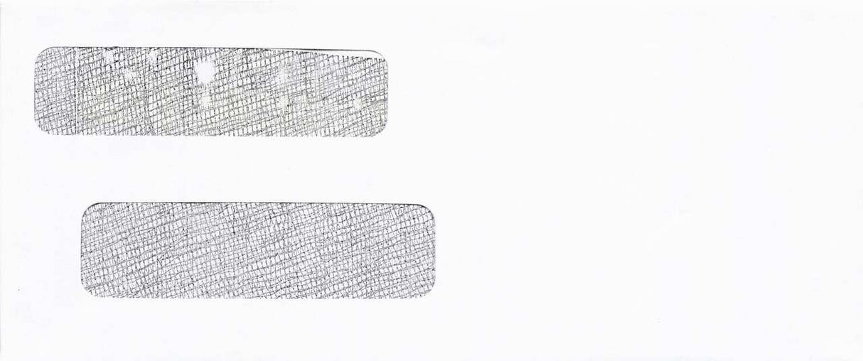 DOUBLE WINDOW ENVELOPE PLAIN 8-5/8 X 3-5/8 24# WH WOVE