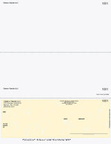 Marble Imprinted Business Check On Bottom - Better Security – Yellow