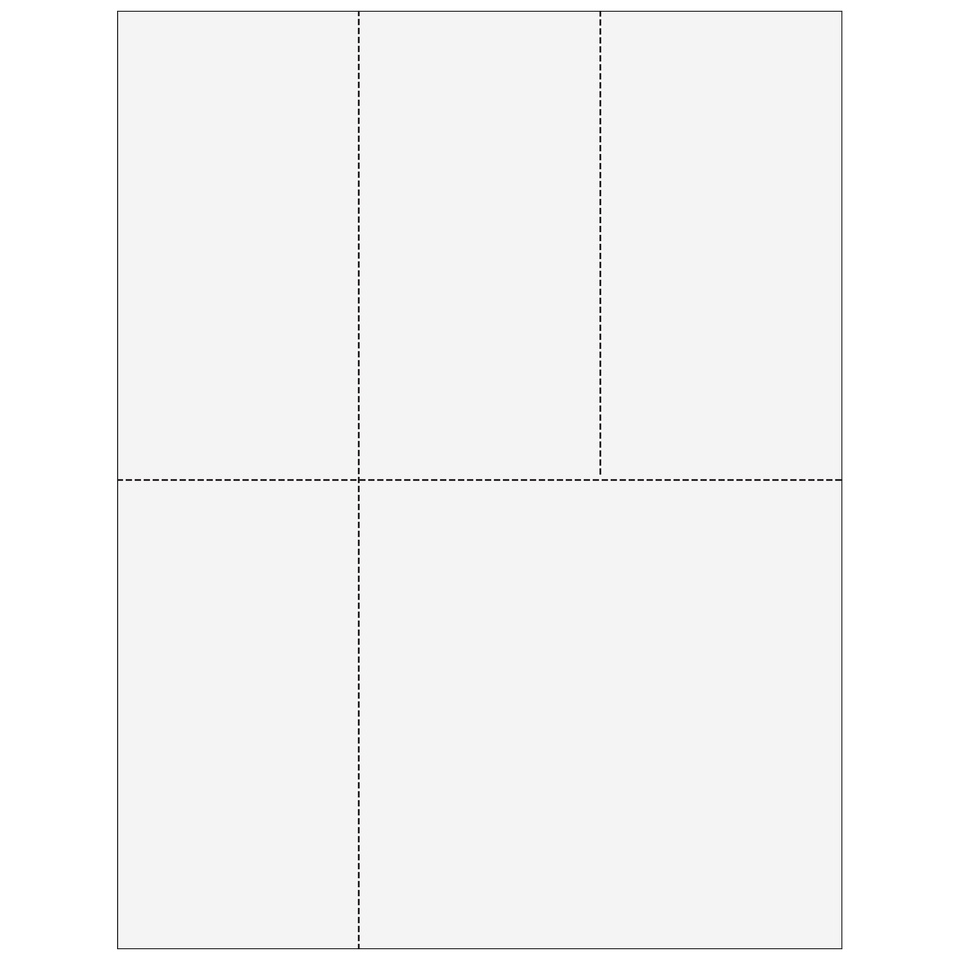 Universal 4up Blank W-2 & 1099 Form - 25 Qty