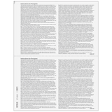 2up Blank 1099-INT Form (with Instructions on Both Back Panels) - 25 Qty