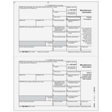 1099-MISC Miscellaneous Information - Recipient Copies B/2 - 25 Qty