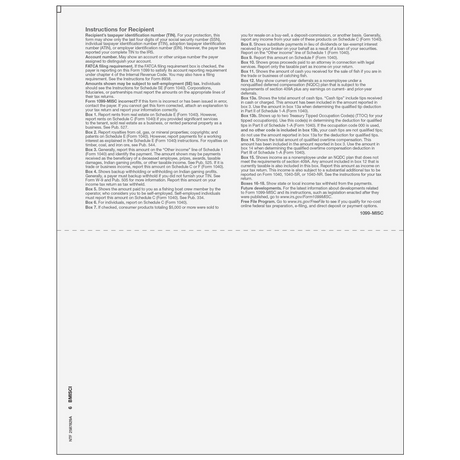 2026 1099-MISC Recipient Copies B/2