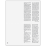 1099-R 4up Quadrant Recipient Copies: B/2/C/2 - 25 Qty