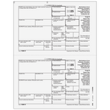 Form 1099-R Distributions From Pensions, etc.- Copy B Recipient - 25 Qty