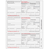 2026 W-2 Employee 3-Up Copies B/2/C Preprinted Laser Forms