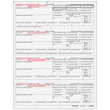 2026 W-2 Employee 4-Up Horizontal Copies B/C/2/2 Preprinted Laser Forms - 4DOWNENV05