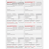 2026 W-2 Employee 4-Up Quadrant Copies B/2/C/2 Preprinted Laser Forms