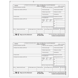 2026 W-2 Employer 2-Up Copies D/1 Preprinted Laser Forms