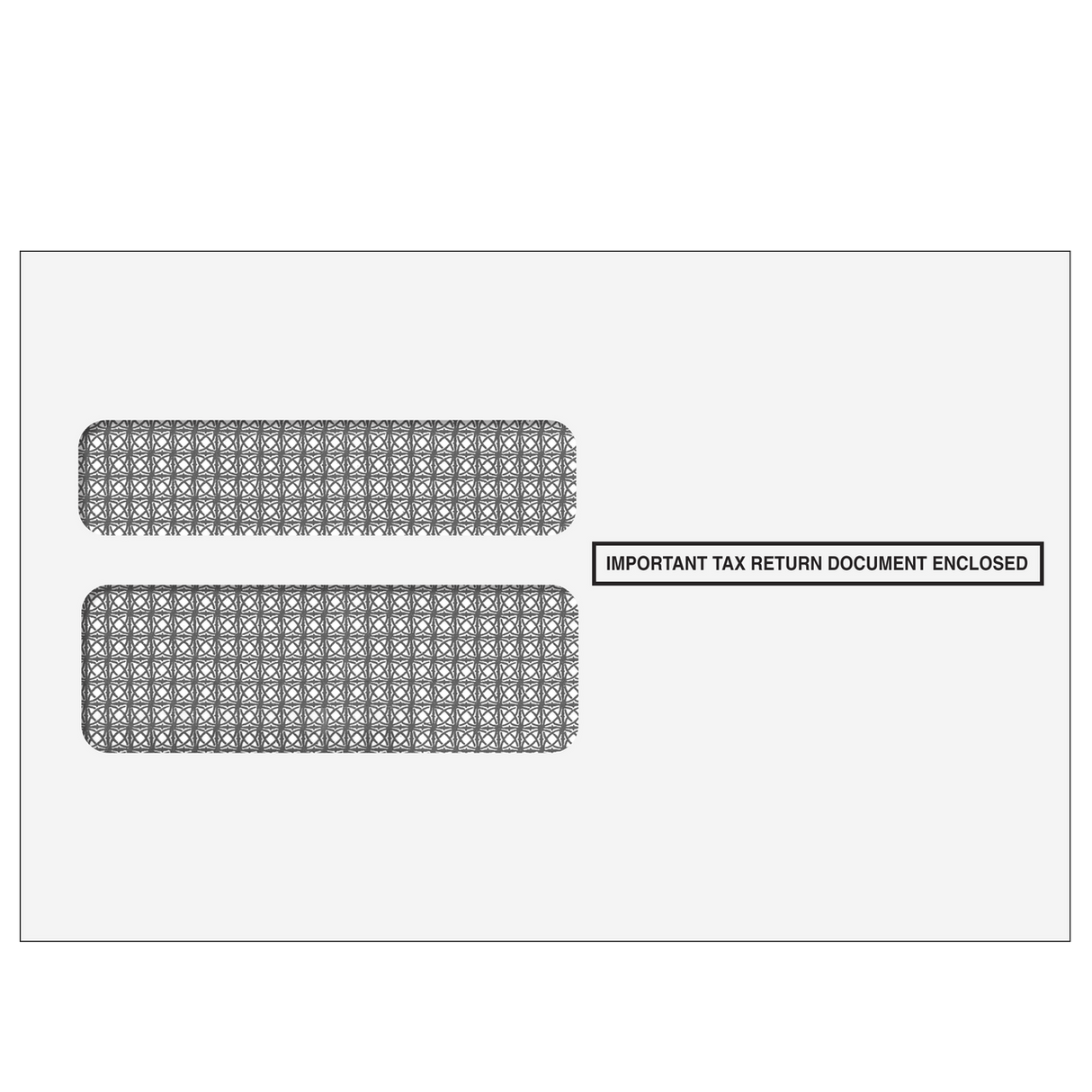 2up W-2 Double Window Envelope (Self Seal & Tamper Evident) - 25 Qty