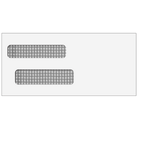 Double Window Envelope (Moisture Seal) 4 1/8 x 8 7/8 - 500 Qty