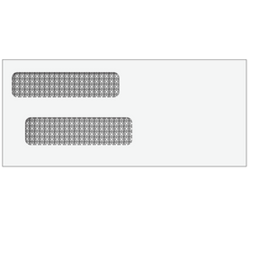 Double Window Envelope (Moisture Seal) 3 7/8 x 8 7/8 -500 Qty