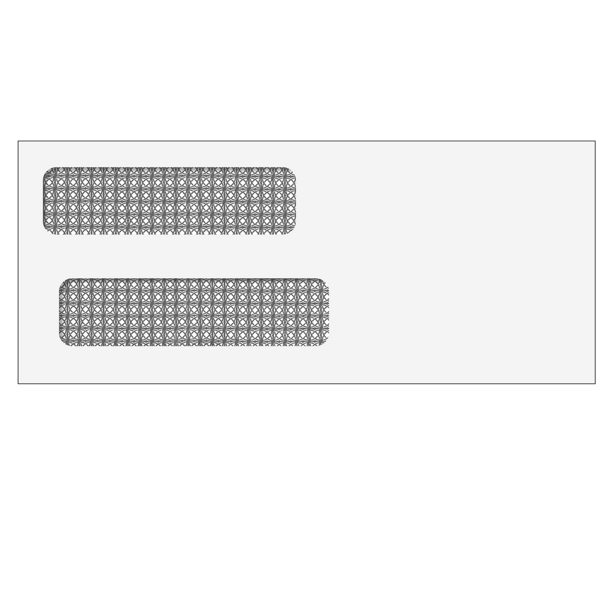 Double Window Envelope (Self Seal) 3 5/8 x 8 5/8 - 500 Qty