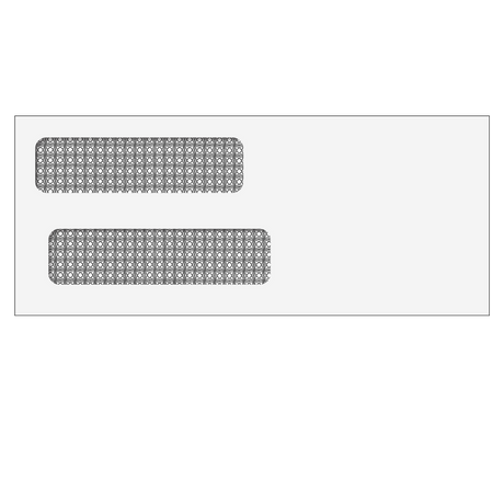 Double Window Envelope (Self Seal) 3 5/8 x 8 5/8 - 500 Qty