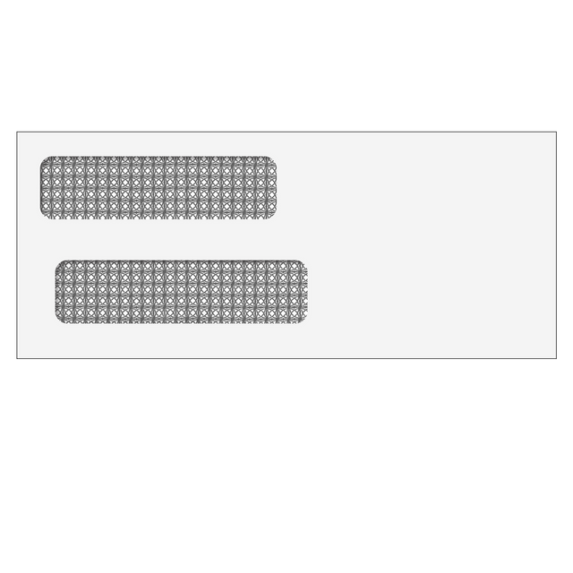 Double Window Envelope (Self Seal) 3 5/8 x 8 5/8 - 500 Qty