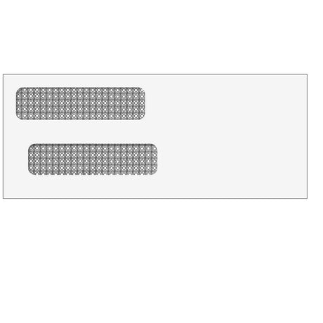 Double Window Envelope (Moisture Seal) 3 5/8 x 8 7/8 -500 Qty