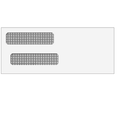 Double Window Envelope (Self Seal) 3 5/8 x 8 7/8 - 500 Qty