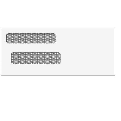 Double Window Envelope (Self Seal) 3 5/8 x 8 5/8- 500 Qty