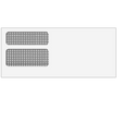 Double Window Envelope (Moisture Seal) 3 3/4 x 8 3/4 -500 Qty
