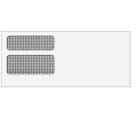 Double Window Envelope (Moisture Seal) 3 3/4 x 8 3/4 -500 Qty
