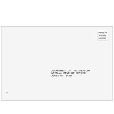 1040, 1065, 1120, & 1120-S Envelope tax form envelope or kit product image