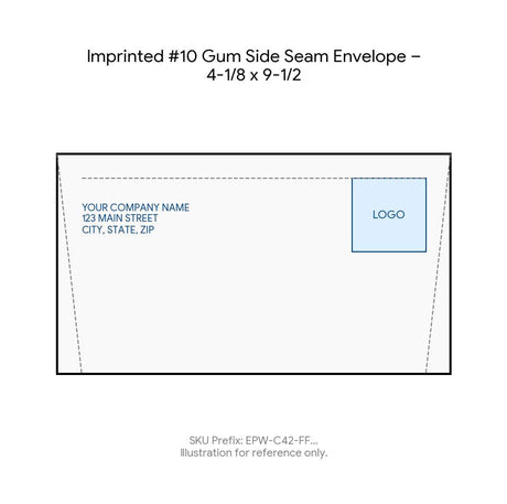 Imprinted #10 Gum Side Seam Envelope – 4-1/8 x 9-1/2 product image