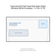Imprinted #10 Self-Seal Side Seam Right Window White Envelope – 4-1/8 x 9-1/2 product image