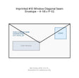 Imprinted #10 Window Diagonal Seam Envelope – 4-1/8 x 9-1/2 product image