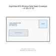 Imprinted #10 Window Side Seam Envelope – 4-1/8 x 9-1/2 product image