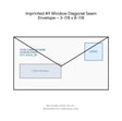 Imprinted #9 Window Diagonal Seam Envelope – 3-7/8 x 8-7/8 product image