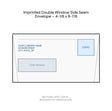Imprinted Double Window Side Seam Envelope – 4-1/8 x 8-7/8 product image