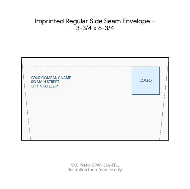 Imprinted Regular Side Seam Envelope – 3-3/4 x 6-3/4 product image