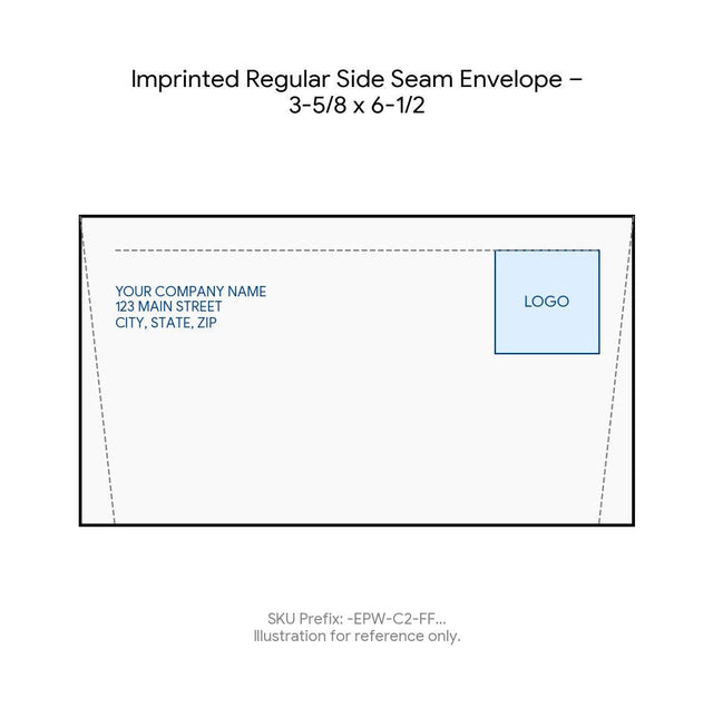 Imprinted Regular Side Seam Envelope – 3-5/8 x 6-1/2 product image