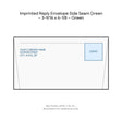 Imprinted Reply Envelope Side Seam Green – 3-9/16 x 6-1/8 – Green product image