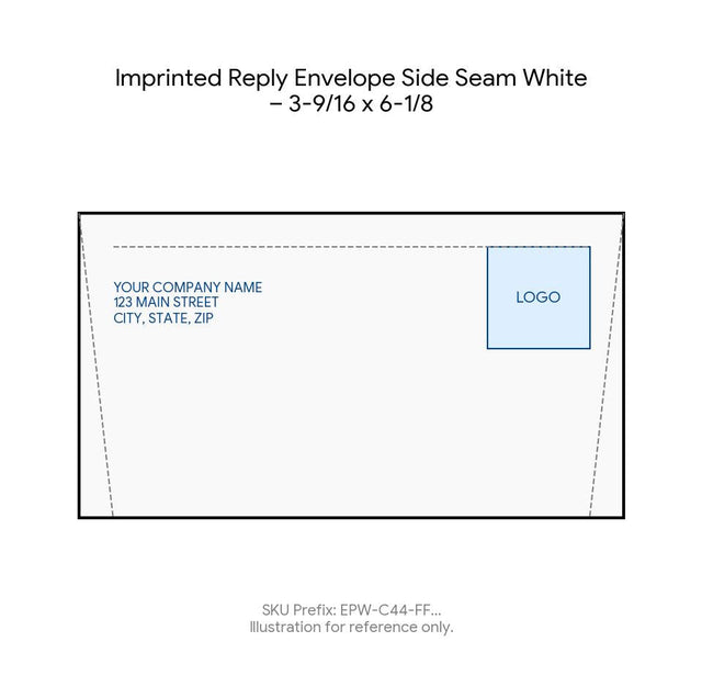 Imprinted Reply Envelope Side Seam White – 3-9/16 x 6-1/8 product image