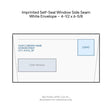 Imprinted Self-Seal Window Side Seam White Envelope – 4-1/2 x 6-5/8 product image