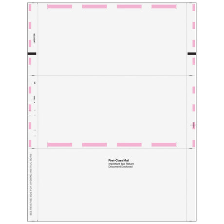 MISC Miscellaneous Information Blank Pressure Seal Z-Fold Form