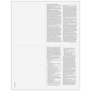 Form 1099-R Distributions From Pensions, etc. - Recipient Copy 4up Quadrant