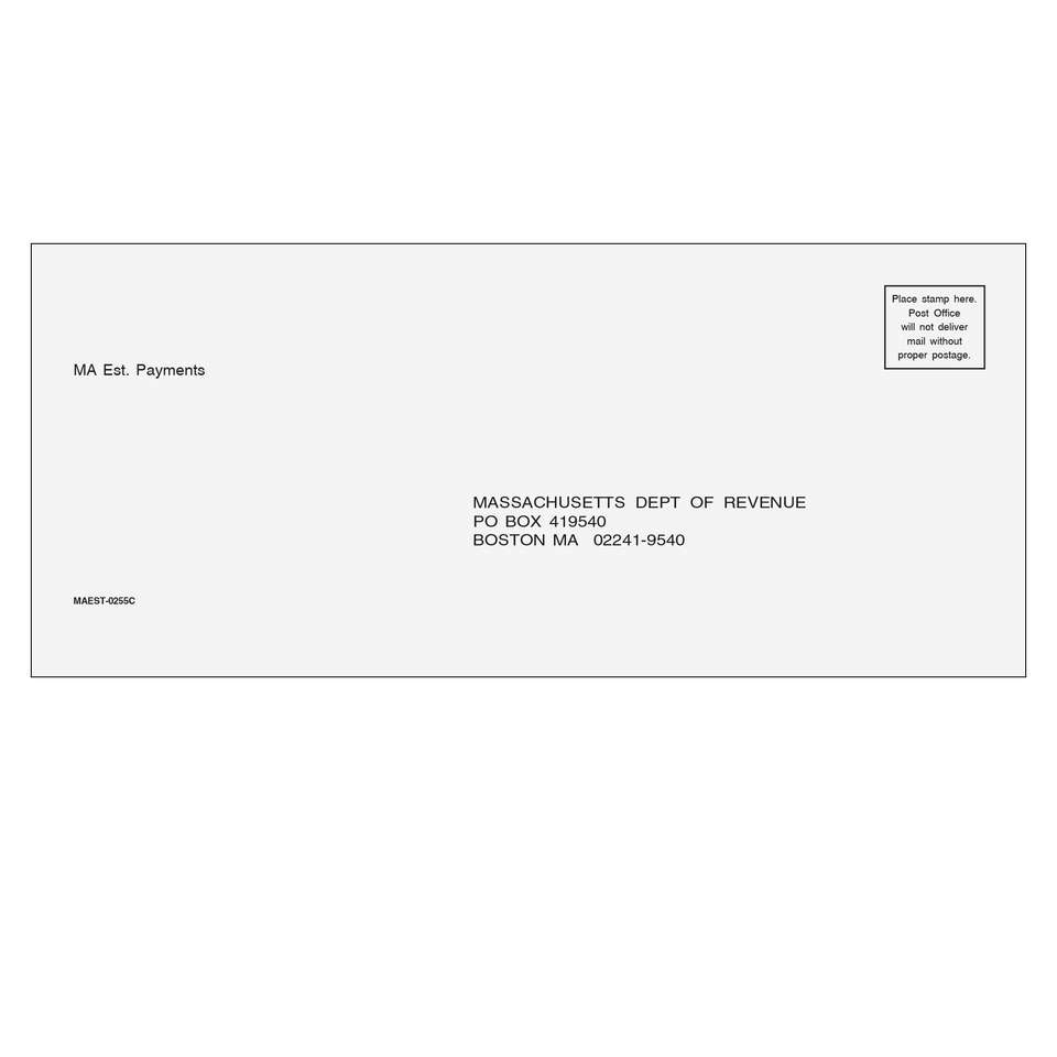 Massachusetts Estimate Envelope