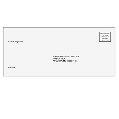 Maine Estimate Envelope tax form envelope or kit product image