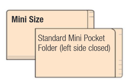 Mini-Size, Single-Ply, End Tab (Jeter), Fastener Position-None, 100\Pkg- Mini Pocket